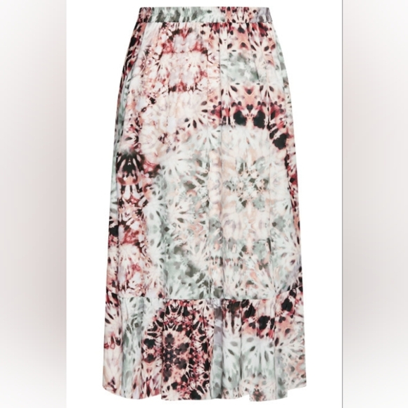 City Chic Bella Abstract Flowy Wrap Midi Skirt - Picture 5 of 14